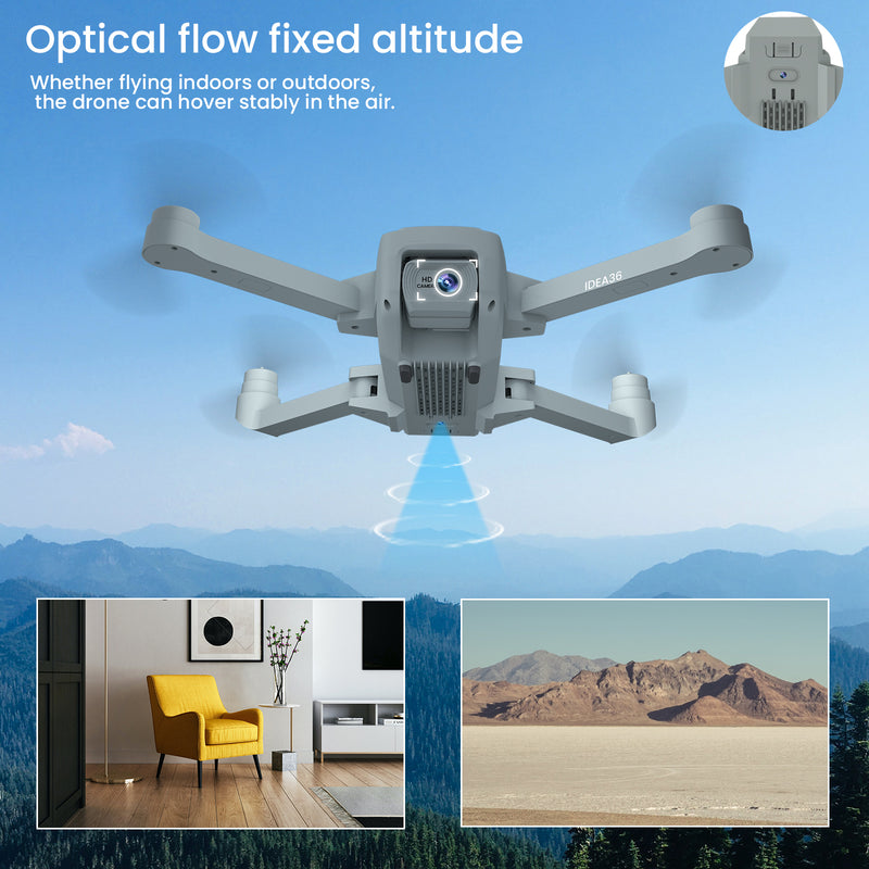 Drone GPS avec Caméra 4K 5G WiFi FPV Quadcopter pour Adulte Drone